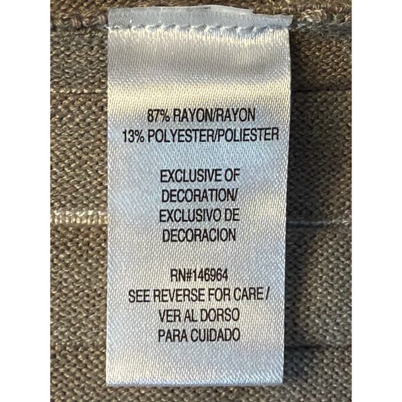 NWT Robbie Bee Rib Pleated Sweater Dress Tan/White Women’s Med - Picture 10 of 13